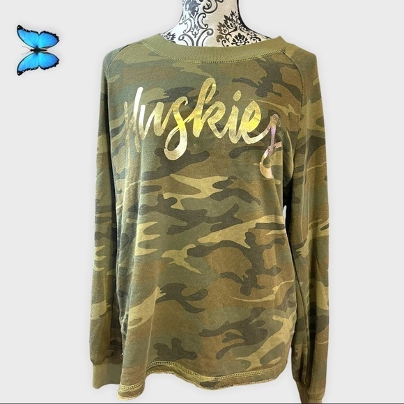 HUSKIES camouflage lightweight sweatshirt - Picture 1 of 8
